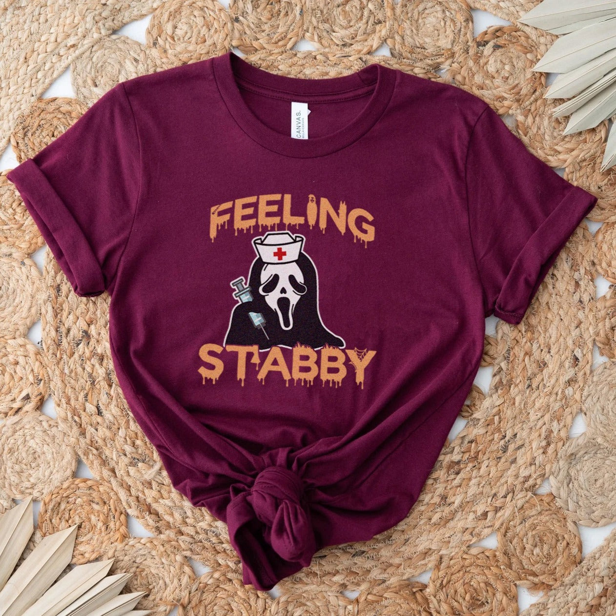 stabbynursemaroon Feeling Stabby T-Shirt - Image 8
