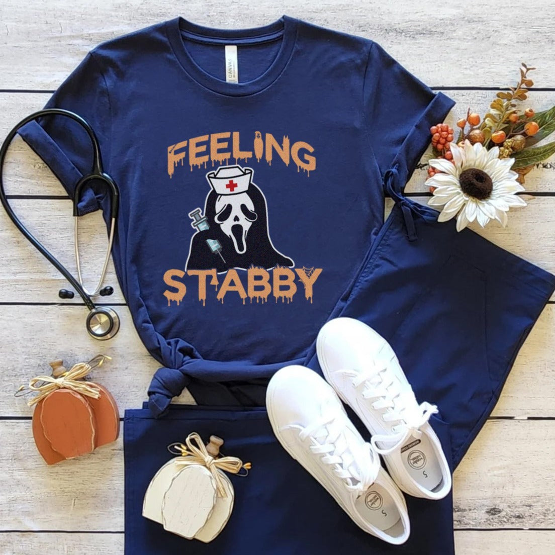 stabbynursenavy Feeling Stabby T-Shirt - Image 9
