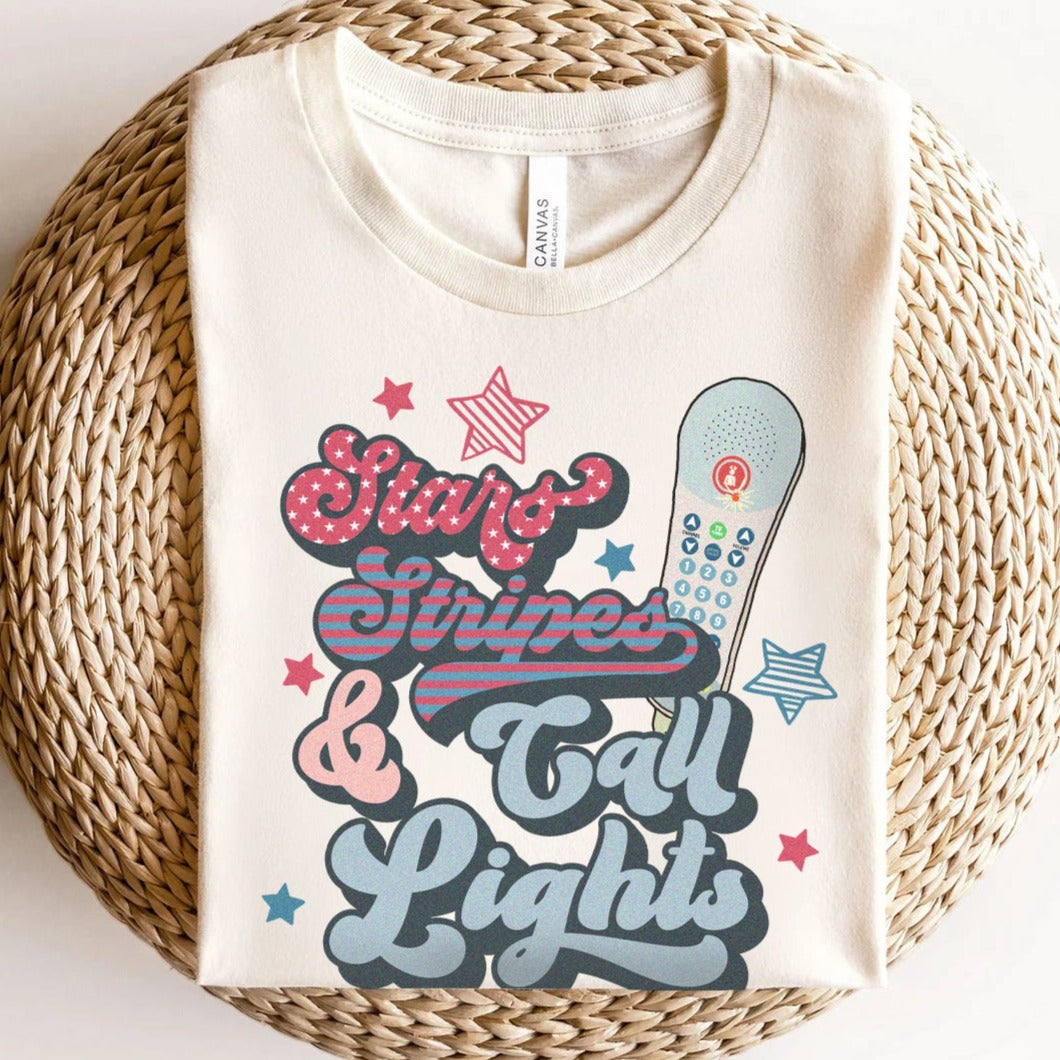starsstripescalllightsnatural Stars, Stripes & Call Lights T-Shirt - Image 10
