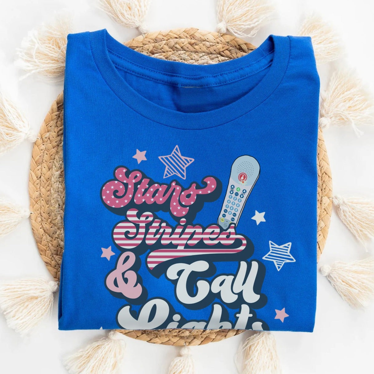 starsstripescalllightsroyal Stars, Stripes & Call Lights T-Shirt - Image 7