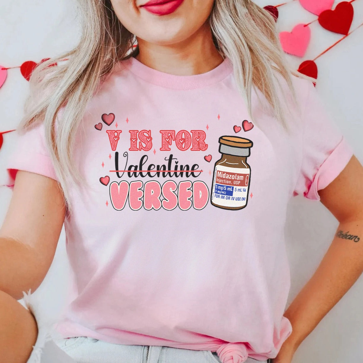 visforversedpink V is for Versed T-Shirt - Image 2