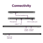 Lenovo Tab One 8.7" 64GB/4GB RAM Android 14 (ZAF00043US) (Includes Clear Case with Built-in Kickstand) Luna Grey (NEW) - Image 4